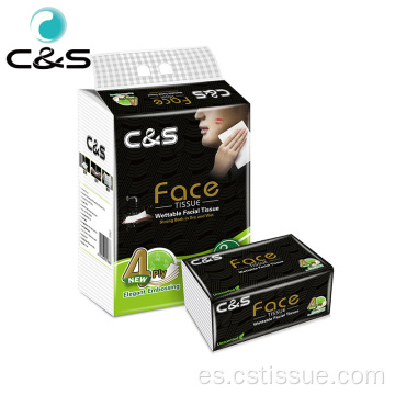 Biodegradable 120 hojas 4 capas de tejido facial suave